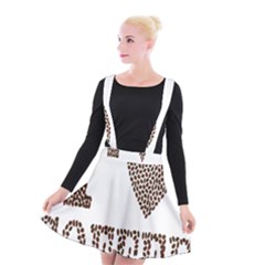 Love Heart Romance Passion Suspender Skater Skirt by Nexatart