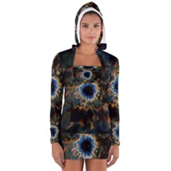 Crazy  Giant Galaxy Nebula Long Sleeve Hooded T-shirt by BangZart