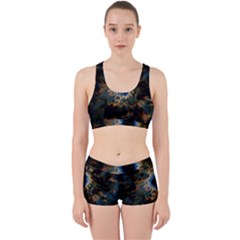 Crazy  Giant Galaxy Nebula Work It Out Sports Bra Set by BangZart