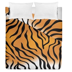 Tiger Skin Pattern Duvet Cover Double Side (queen Size) by BangZart