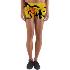 Halloween Night Terrors Yoga Shorts