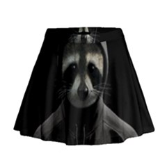 Gangsta Raccoon  Mini Flare Skirt by Valentinaart