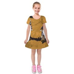 Motorsport  Kids  Short Sleeve Velvet Dress by Valentinaart