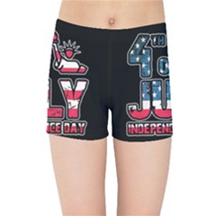 4th Of July Independence Day Kids Sports Shorts