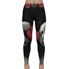 Boxing Panda  Classic Yoga Leggings by Valentinaart