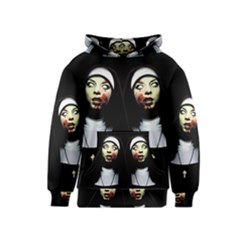 Horror Nuns Kids  Pullover Hoodie by Valentinaart