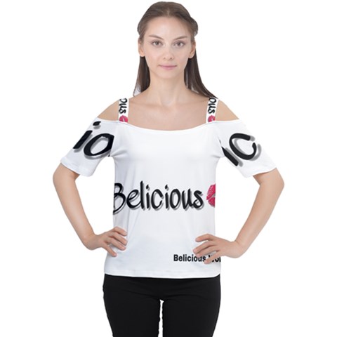 Belicious World Logo Cutout Shoulder Tee by beliciousworld