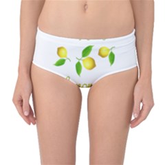 When Life Gives You Lemons Mid-waist Bikini Bottoms by Valentinaart