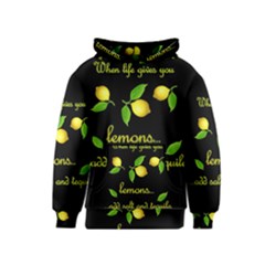 When Life Gives You Lemons Kids  Pullover Hoodie by Valentinaart