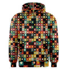 Colors On Black Men s Zipper Hoodie by linceazul