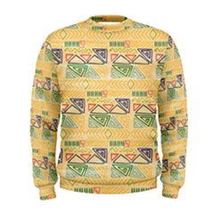 Hand Drawn Ethinc Pattern Background Men s Sweatshirt by TastefulDesigns