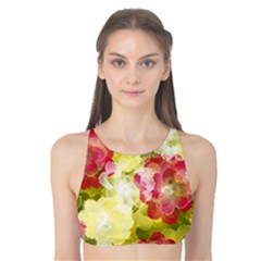 Flower Power Tank Bikini Top by designworld65