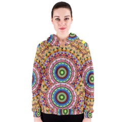 Peaceful Mandala Women s Zipper Hoodie