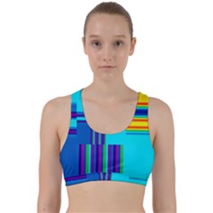 Colorful Endless Window Back Weave Sports Bra