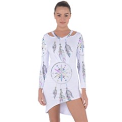 Dreamcatcher  Asymmetric Cut-out Shift Dress