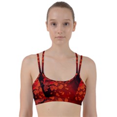 Cherry Blossom, Red Colors Line Them Up Sports Bra by FantasyWorld7