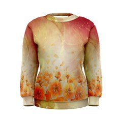 Flower Power, Cherry Blossom Women s Sweatshirt by FantasyWorld7