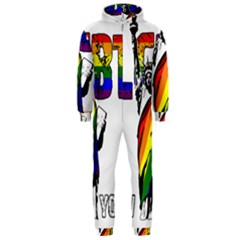 Lgbt New York Hooded Jumpsuit (men)  by Valentinaart