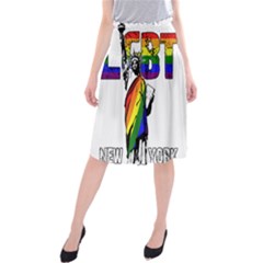 Lgbt New York Midi Beach Skirt by Valentinaart