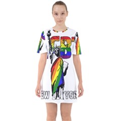 Lgbt New York Mini Dress by Valentinaart