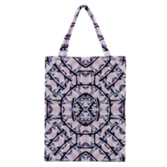 Futuristic Geo Print Classic Tote Bag by dflcprints