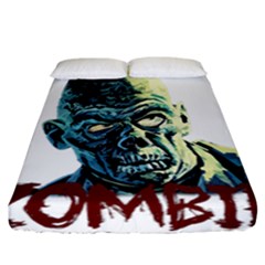 Zombie Fitted Sheet (california King Size) by Valentinaart