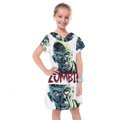 Zombie Kids  Drop Waist Dress by Valentinaart