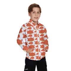 Cute Little Fox Pattern Wind Breaker (kids) by paulaoliveiradesign