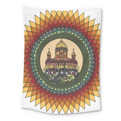 Building Mandala Palace Medium Tapestry by Nexatart