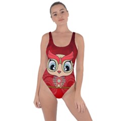 Cute Colorful  Owl, Mandala Design Bring Sexy Back Swimsuit