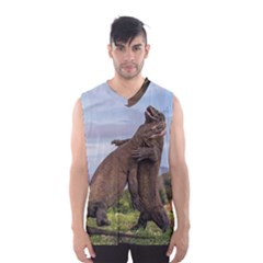 Komodo Dragons Fight Men s Basketball Tank Top by Nexatart