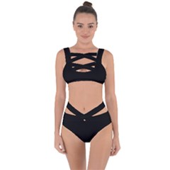 Black Bandaged Up Bikini Set 