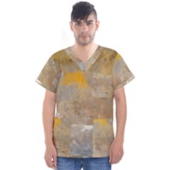 Sunset In The Mountains Men s V-neck Scrub Top