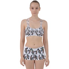 Feather Pattern Women s Sports Set