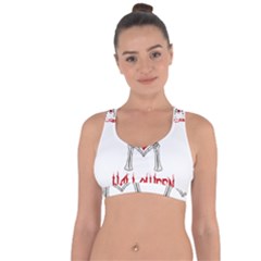 I Just Love Halloween Cross String Back Sports Bra by Valentinaart