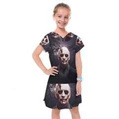 Zombie Kids  Drop Waist Dress by Valentinaart