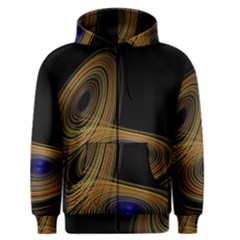 Wondrous Trajectorie Illustrated Line Light Black Men s Zipper Hoodie by Mariart