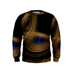 Wondrous Trajectorie Illustrated Line Light Black Kids  Sweatshirt by Mariart