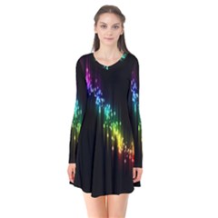 Illustration Light Space Rainbow Flare Dress by Mariart