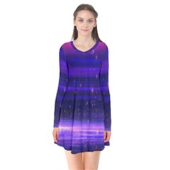 Massive Flare Lines Horizon Glow Particles Animation Background Space Flare Dress by Mariart