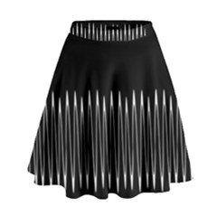 Style Line Amount Wave Chevron High Waist Skirt