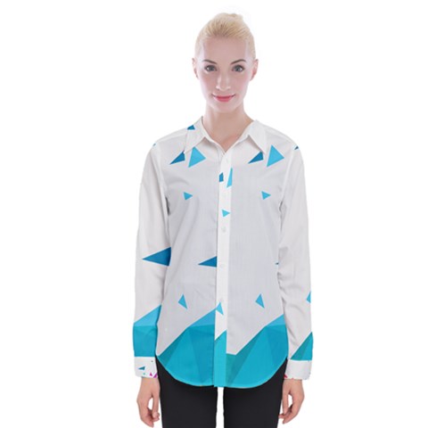 Triangle Chevron Colorfull Womens Long Sleeve Shirt by Mariart