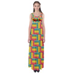 Soft Spheres Pattern Empire Waist Maxi Dress by linceazul