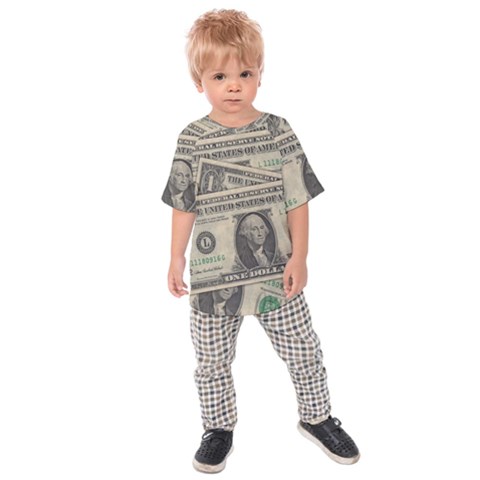 Dollar Currency Money Us Dollar Kids Raglan Tee by Nexatart