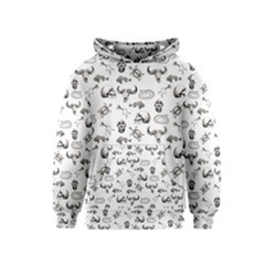 Skeleton Pattern Kids  Pullover Hoodie by Valentinaart