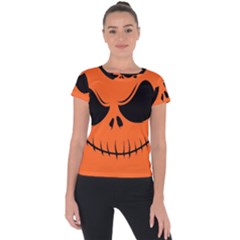 Halloween Short Sleeve Sports Top 