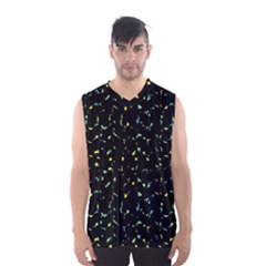 Splatter Abstract Dark Pattern Men s Basketball Tank Top by dflcprints