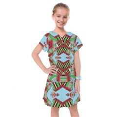 Digital Dot One Kids  Drop Waist Dress