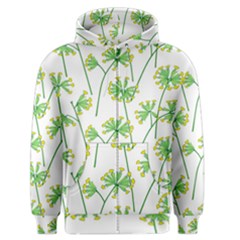 Marimekko Fabric Flower Floral Leaf Men s Zipper Hoodie by Mariart