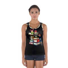 Back To School Sport Tank Top  by Valentinaart